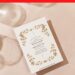 (Free Editable PDF) Quirky Wedding Invitation Templates with rustic greenery frame