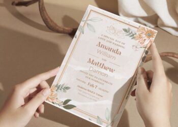 (Free Editable PDF) Whimsical Gerbera Daisy Wedding Invitation Templates