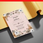 (Free Editable PDF) Autumn’s Blessing Wedding Invitation Templates