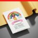(Free Editable PDF) Rainbow Gabby's Dollhouse Birthday Invitation Templates