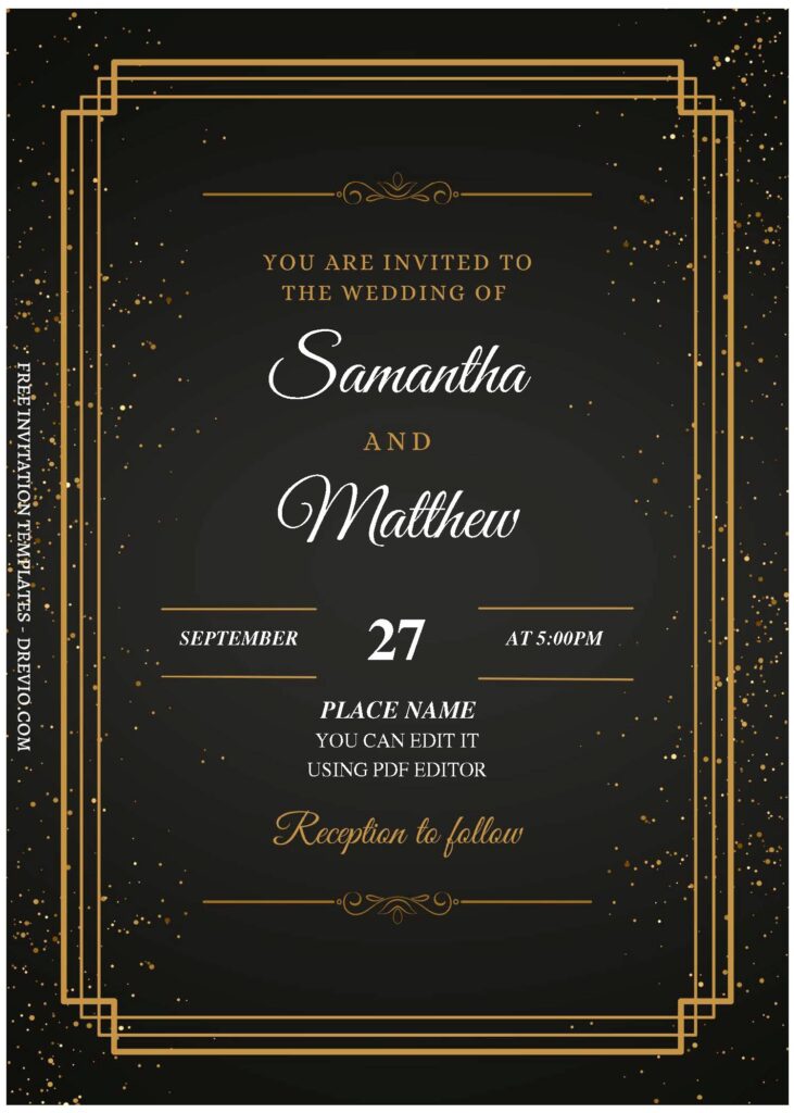Elegant Black And Gold A