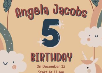 FREE Editable Bohemian Kids Birthday Invitation