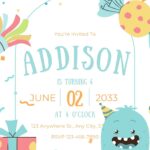 16+ Little Monster Birthday Invitation Templates