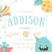 FREE Editable Little Monster Birthday Invitation
