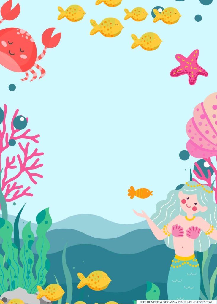 FREE Mermaid Canva Templates 12