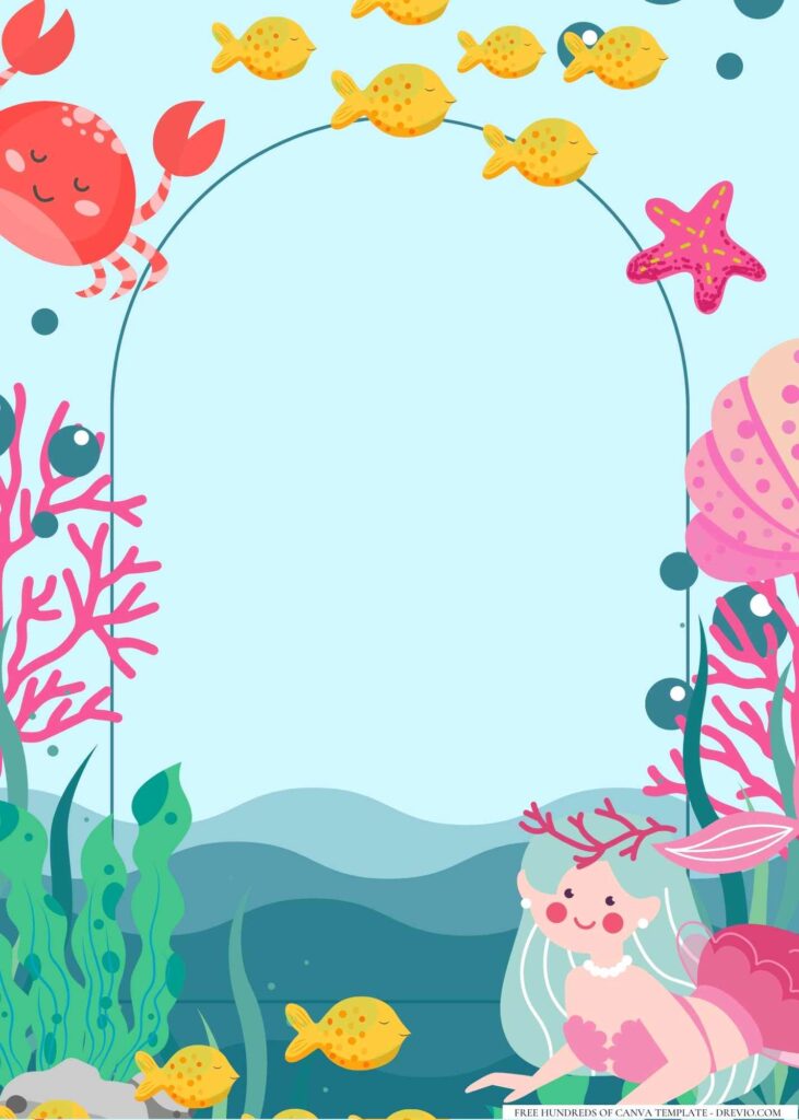 FREE Mermaid Canva Templates 14