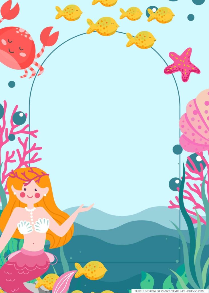 FREE Mermaid Canva Templates 2