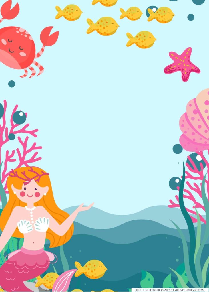 FREE Mermaid Canva Templates 4