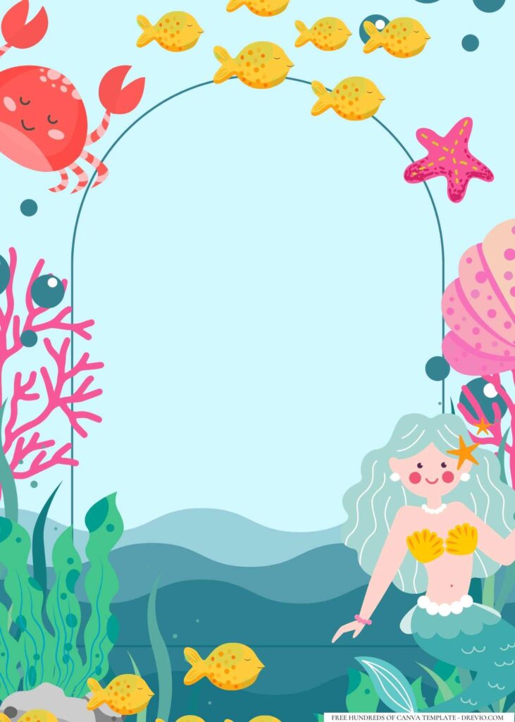 FREE Mermaid Canva Templates 6