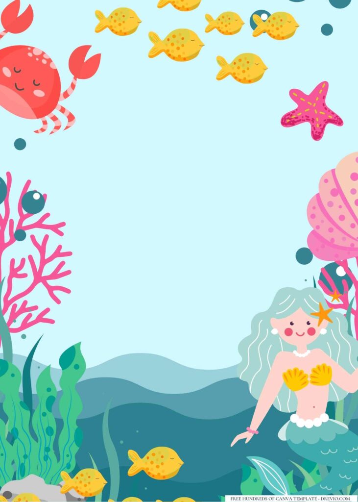 FREE Mermaid Canva Templates 8