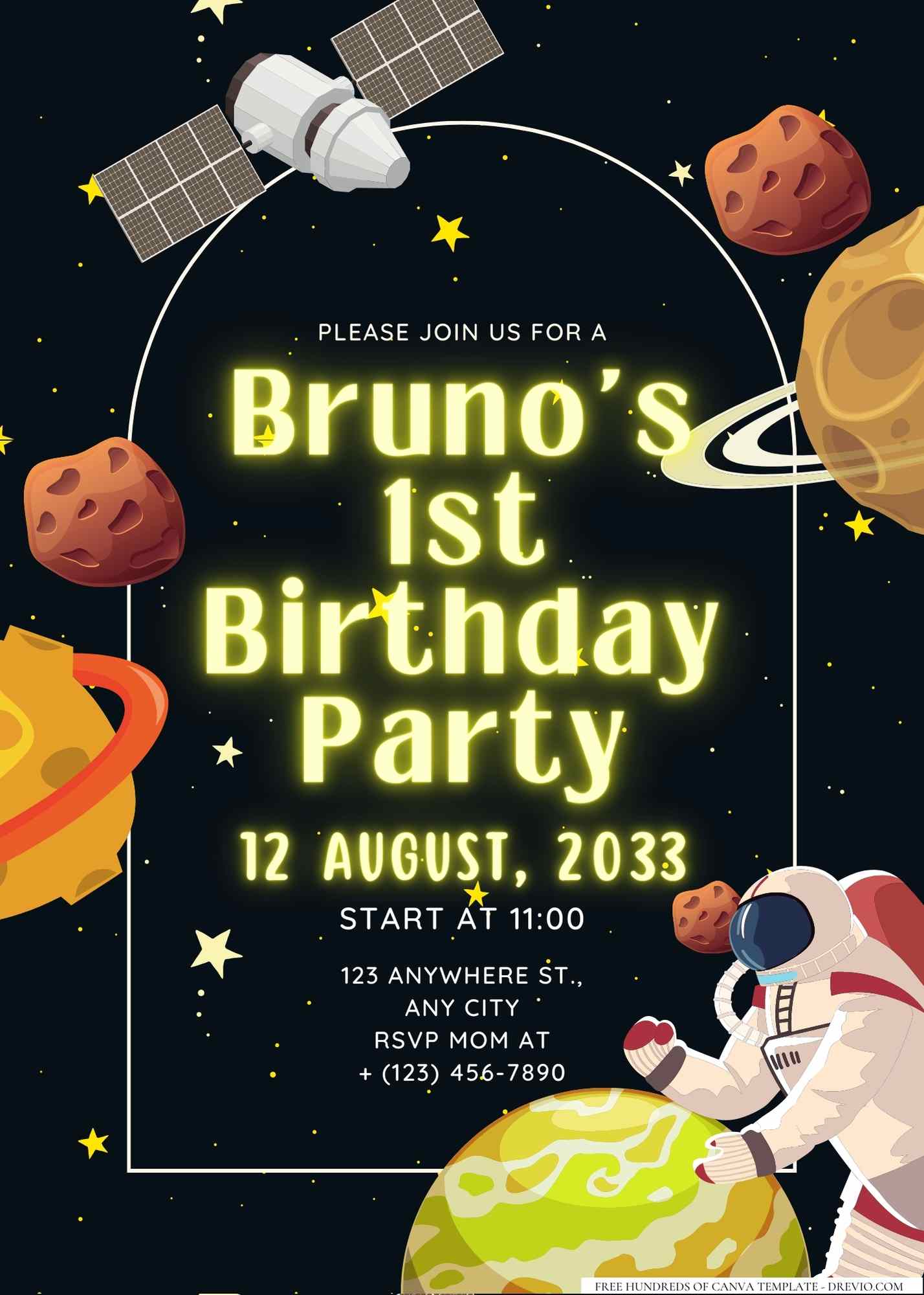 16+ Outer Space Birthday Invitation Templates