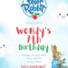FREE Editable Peter Rabbit Birthday Invitation