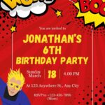 14+ FREE Superhero Birthday Invitations That Look Like a Real Comic Book (Canva 2026)
