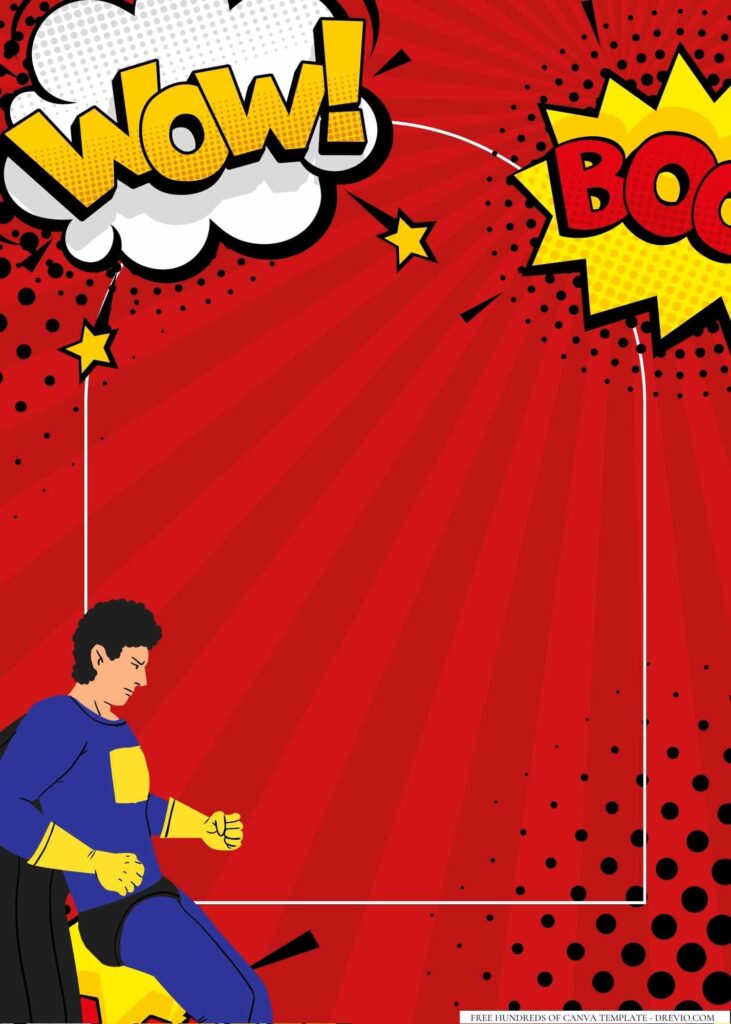 FREE Superhero Canva Templates 2
