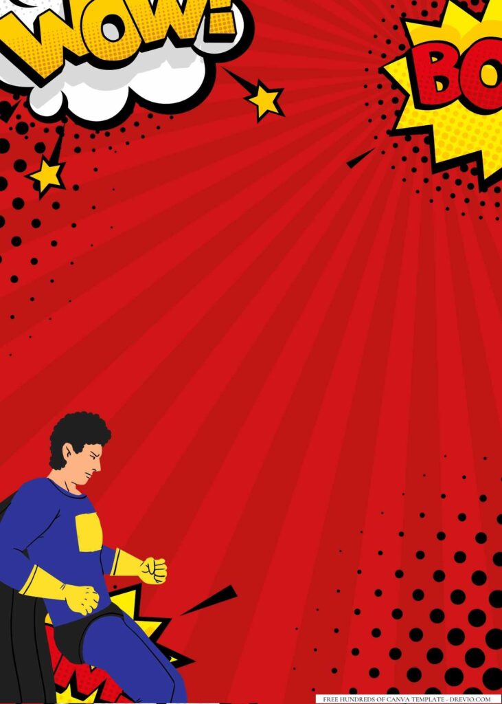 FREE Superhero Canva Templates 4