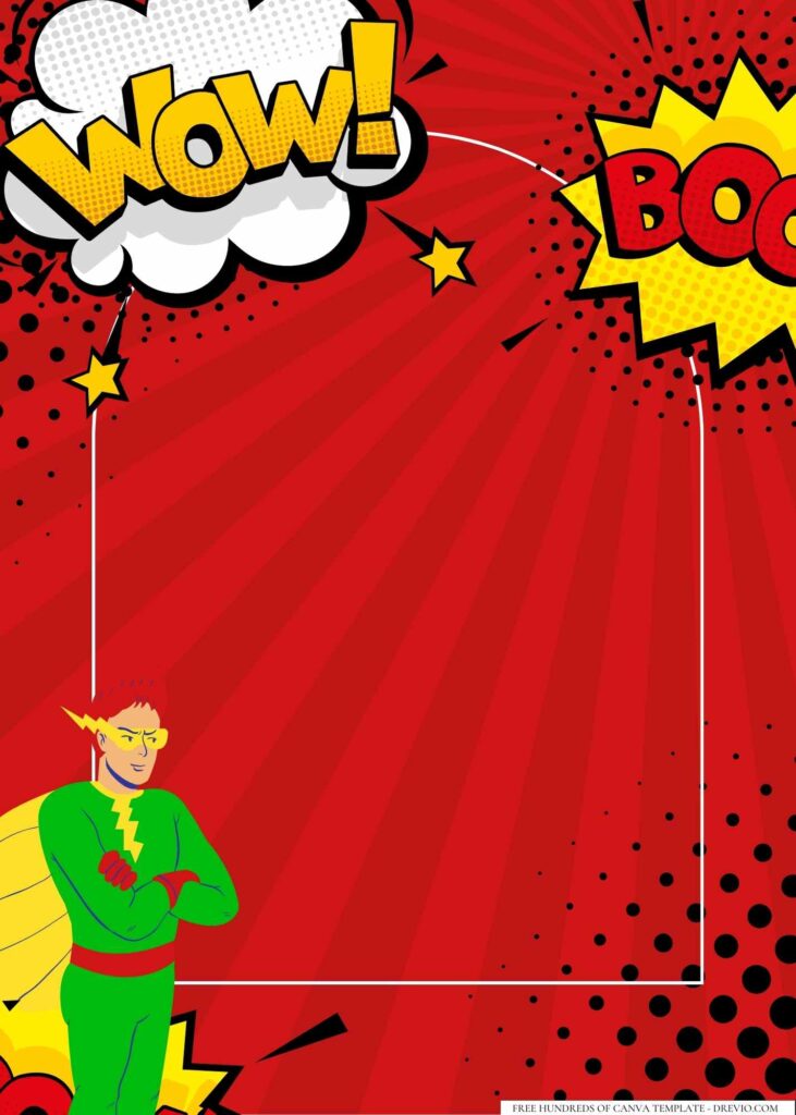 FREE Superhero Canva Templates 6