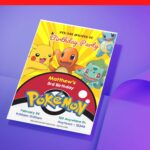 (Free Editable PDF) Get Ready To Evolve Pokemon Birthday Invitation Templates