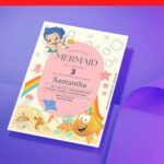 (Free Editable PDF) Cute Bubble Guppies Gang Birthday Invitation Templates