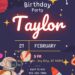 FREE Editable Astronaut Space Birthday Invitation