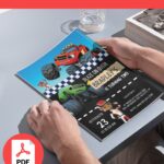 Free Editable PDF – Blaze & Monster Machines Birthday Invitation Templates