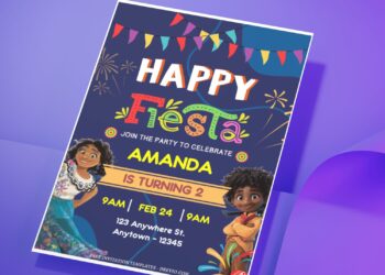 (Free Editable PDF) Charming Fiesta Disney Encanto Birthday Invitation Templates