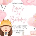 20+ Cute Girl Birthday Invitation Templates