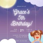18+ Fairy Dark Blue Sky Birthday Invitation Templates