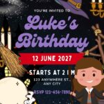20+ Magical Harry Potter Birthday Invitation Templates (Canva Editable) | 2026 Trending Kids Wizard Party