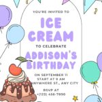 20+ Ice Cream Birthday Invitation Templates