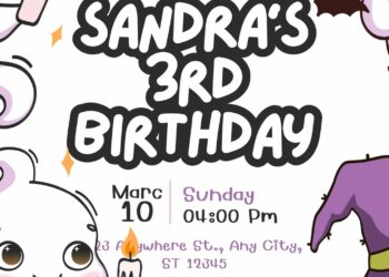 Little Ghost Birthday Invitations