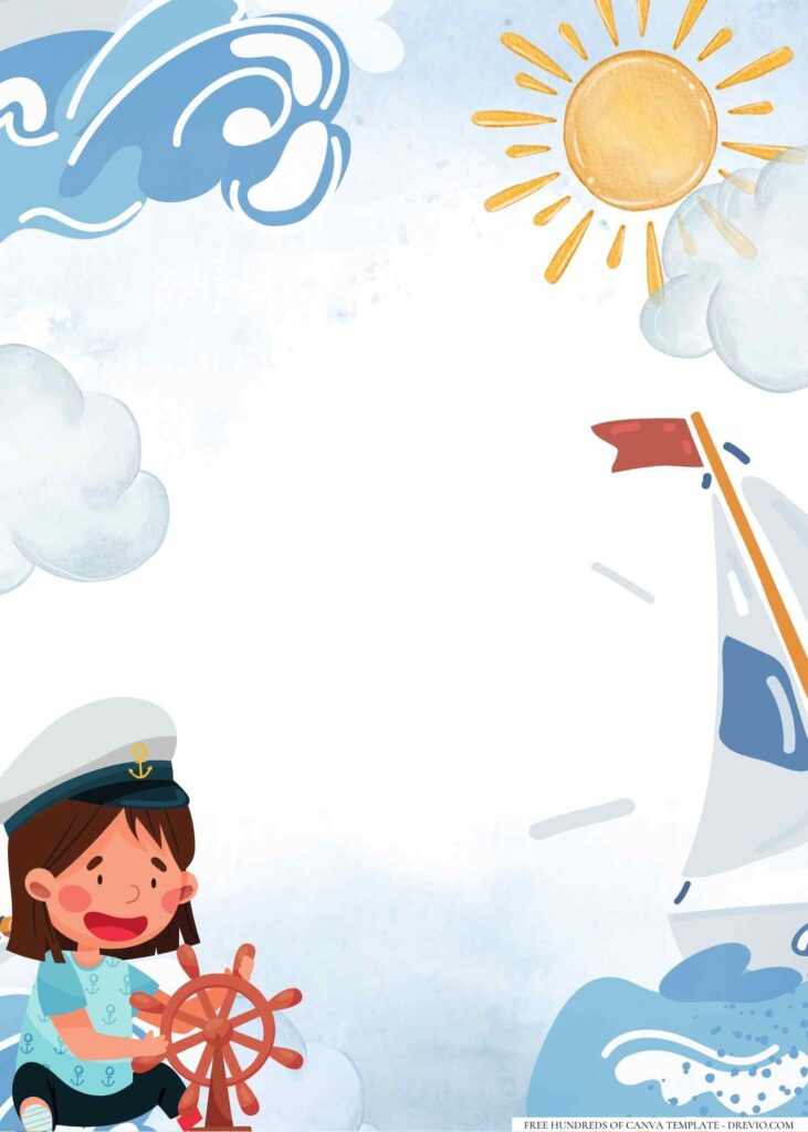 FREE Little Sailor Canva Templates 12 1