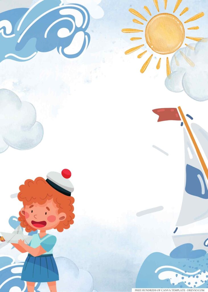 FREE Little Sailor Canva Templates 16 1