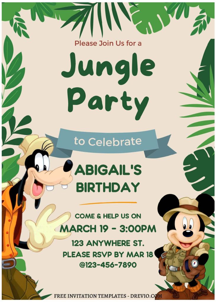 Mickey Mouse Safari A