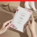 (Free Editable PDF) Purely Romantic Flower Wedding Invitation Templates