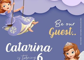 FREE Sofia The First Birthday Invitation Templates