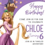 FREE Tangled Birthday Invitation Templates