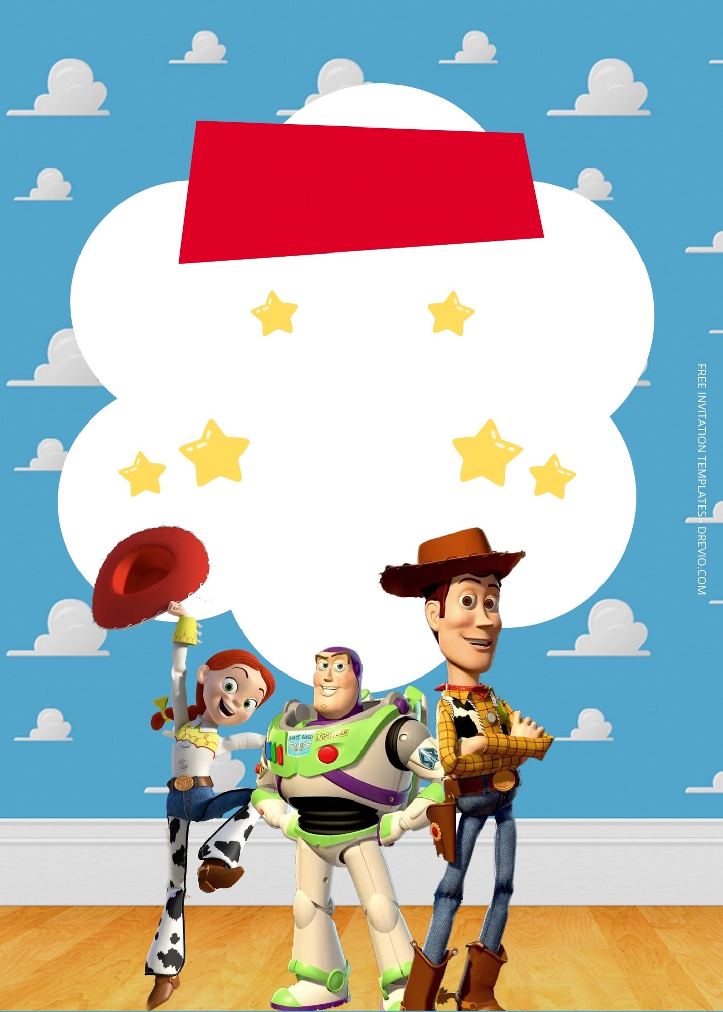 FREE Toy Story Birthday Invitation Templates