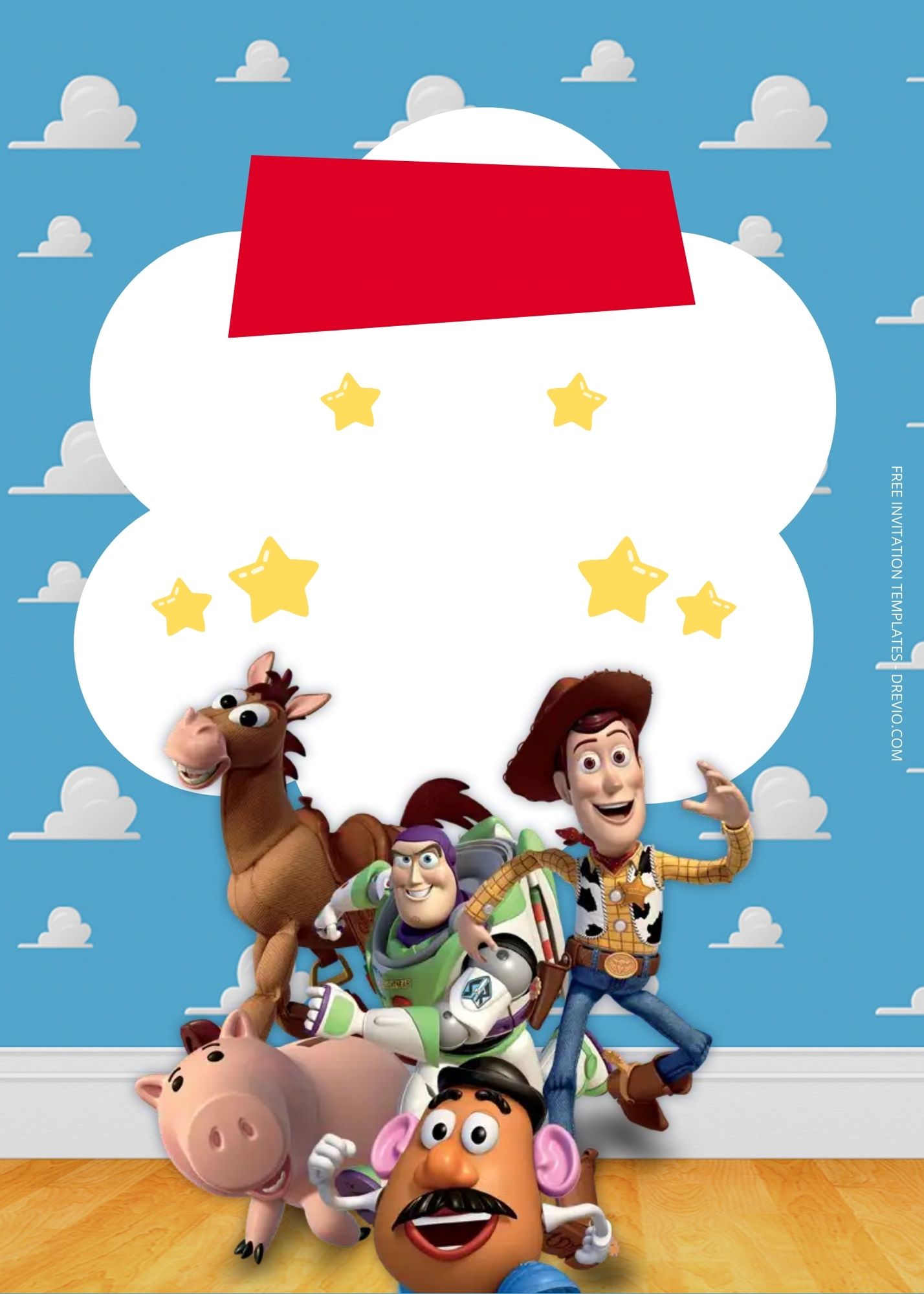 FREE Toy Story Birthday Invitation Templates