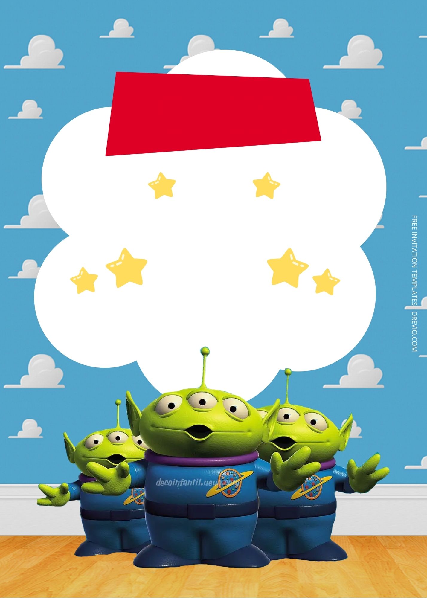 FREE Toy Story Birthday Invitation Templates