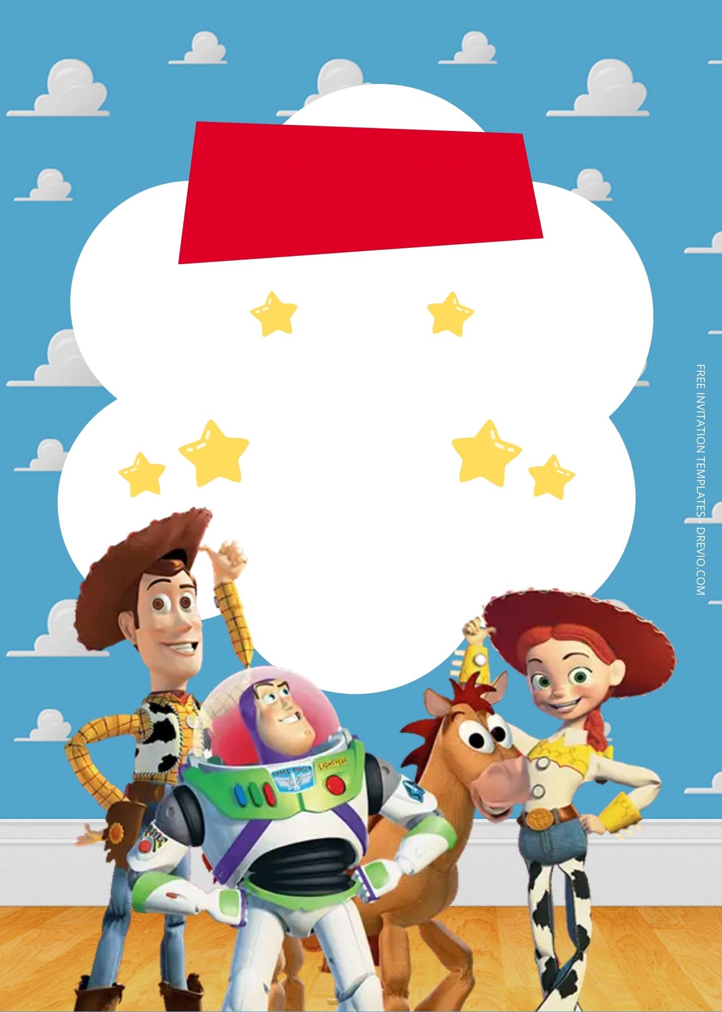FREE Toy Story Birthday Invitation Templates
