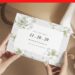(Free Editable PDF) Pure Romance Lily wedding Invitation Templates E