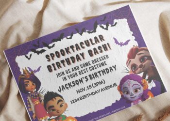 (Free Editable PDF) Super Monster Mayhem Birthday Invitation Templates I