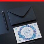 (Free Editable PDF) Captivating Blue Floral Wedding Invitation Templates