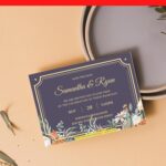 (Free Editable PDF) Elegant Classic Frame & Floral Wedding Invitation Templates