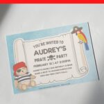 (Free Editable PDF) Paws And Plunder Teddy Bear Birthday Invitation Templates