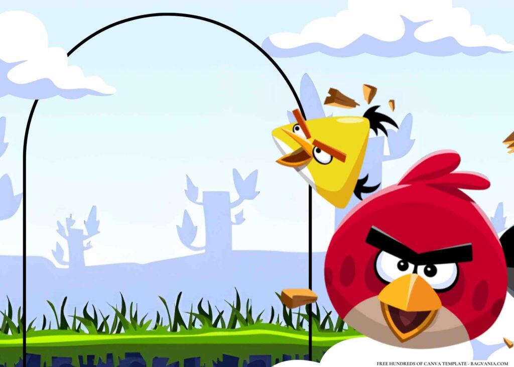 FREE Angry Birds Birthday Canva Templates 10