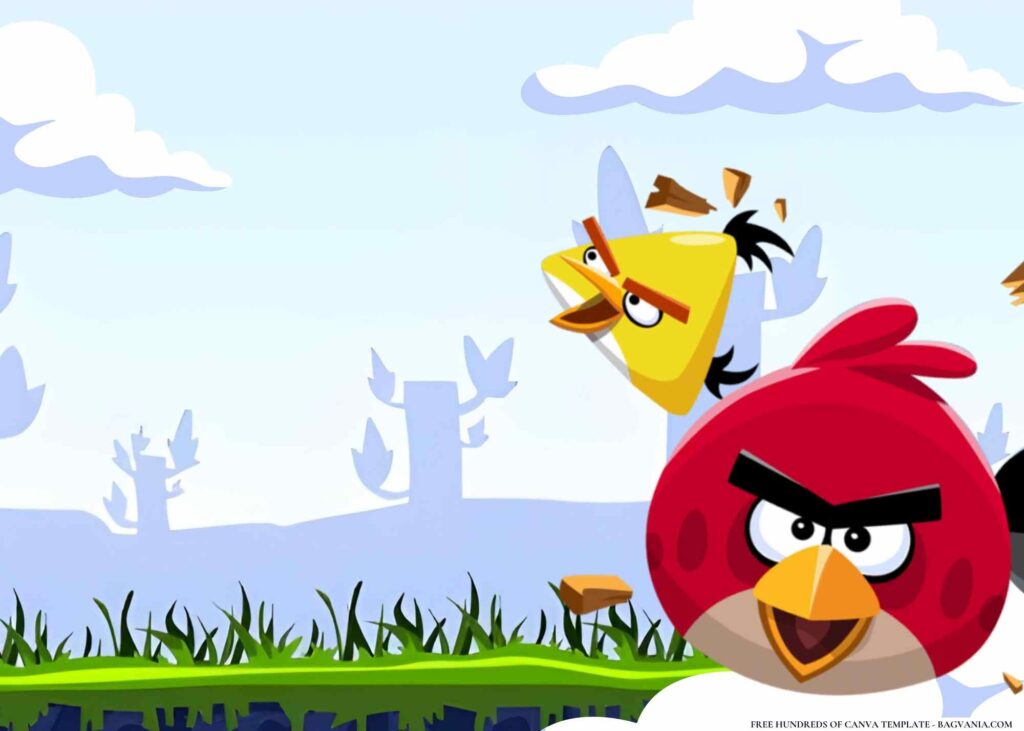 FREE Angry Birds Birthday Canva Templates 12