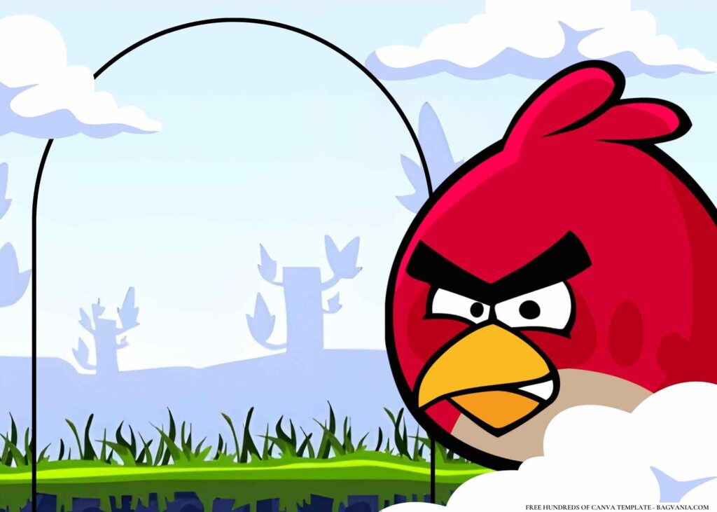 FREE Angry Birds Birthday Canva Templates 2