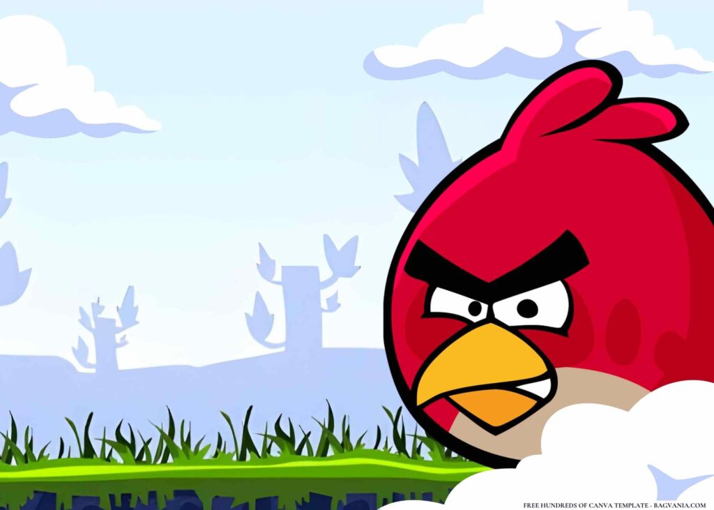 FREE Angry Birds Birthday Canva Templates 4
