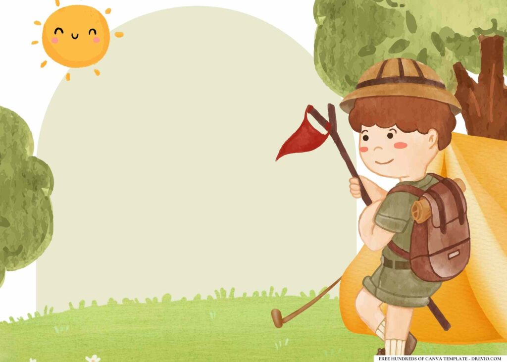 FREE Around the World Birthday Canva Templates 18